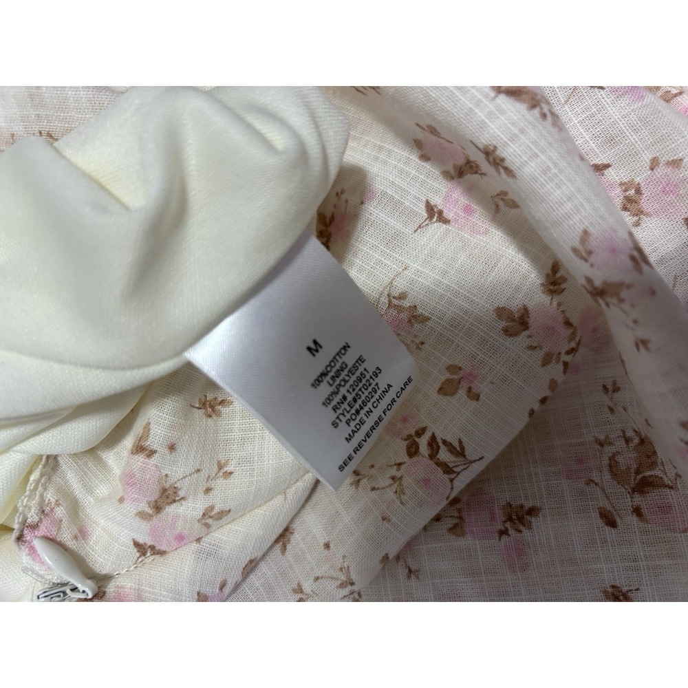 Pink Rose MEDIUM Floral Cottagecore Split Front Coquette Milkmaid Set Skirt *084 - Picture 11 of 11